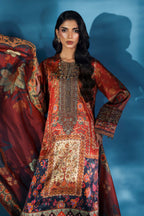 Mahveen | 3-piece printed suit Zebaaish