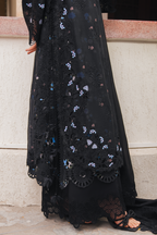 Black Rose | 3-piece embroidery suit Zebaaish