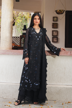 Black Rose | 3-piece embroidery suit Zebaaish